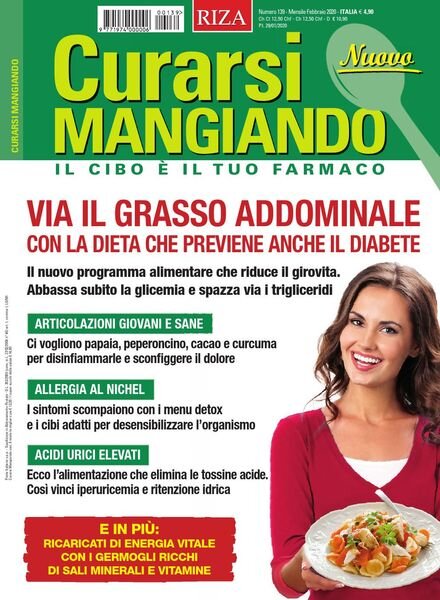 Curarsi Mangiando – Febbraio 2020 Cover