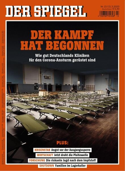 Der Spiegel – 21 Marz 2020 Cover