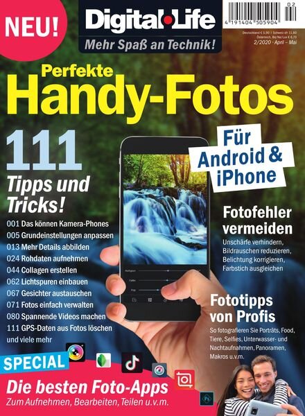 Digital Life – 111 Tips Zu Handy-Fotos – April-Mai 2020 Cover