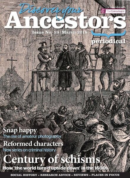 Discover Your Ancestors – March 2018 Cover