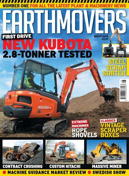 Earthmovers – August 2018 Cover