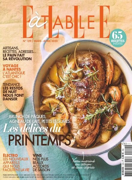 Elle a Table – Mars-Avril 2020 Cover