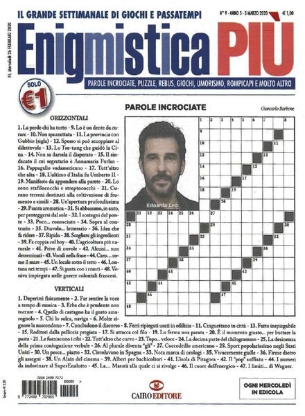 Enigmistica PIU – 3 Marzo 2020 Cover