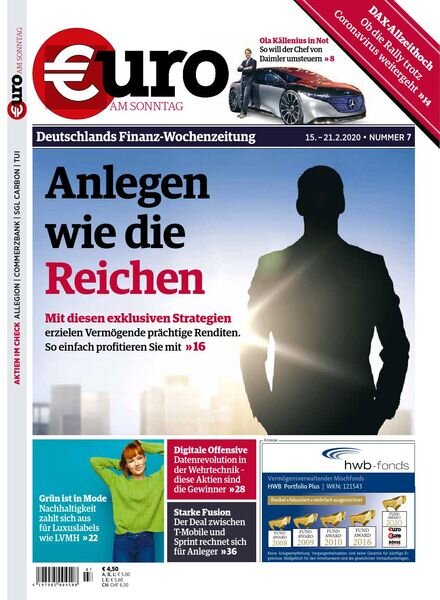Euro am Sonntag – 15 Februar 2020 Cover