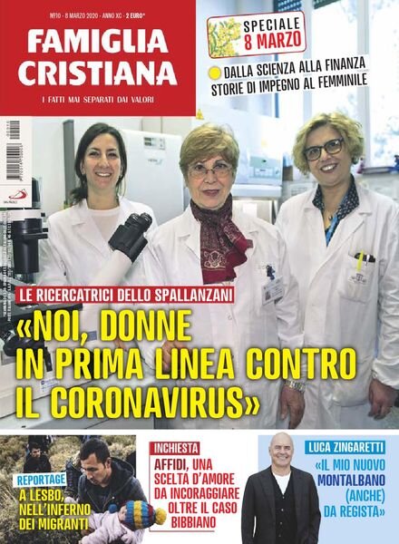 Famiglia Cristiana – 8 Marzo 2020 Cover