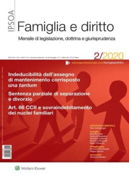 Famiglia e Diritto – Febbraio 2020
