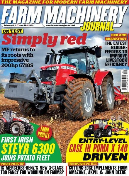 Farm Machinery Journal February 2019 Cover