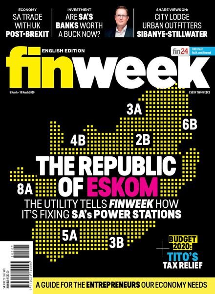 Finweek English Edition – March 05, 2020 Cover