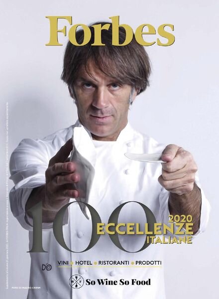 Forbes Italia – 100 Eccellenze Italiane 2020 – Gennaio 2020 Cover