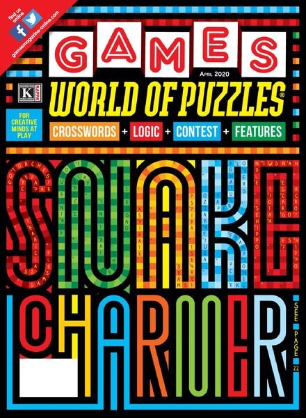 Games World of Puzzles – April 2020 Cover