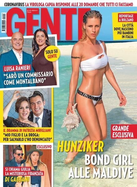 Gente Italia – 07 marzo 2020 Cover
