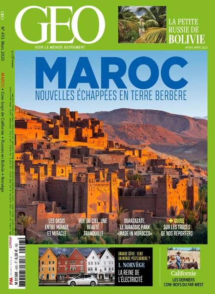 Geo France – Mars 2020 Cover