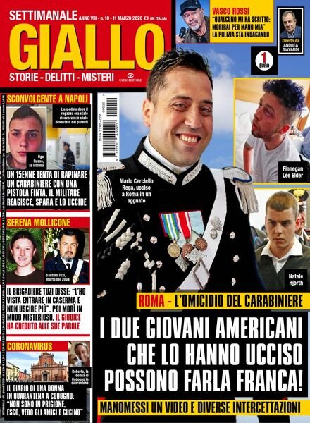 Giallo – 11 Marzo 2020 Cover