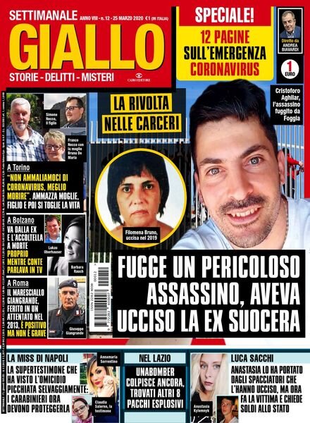 Giallo – 25 Marzo 2020 Cover