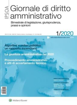 Giornale di diritto amministrativo – Gennaio 2020
