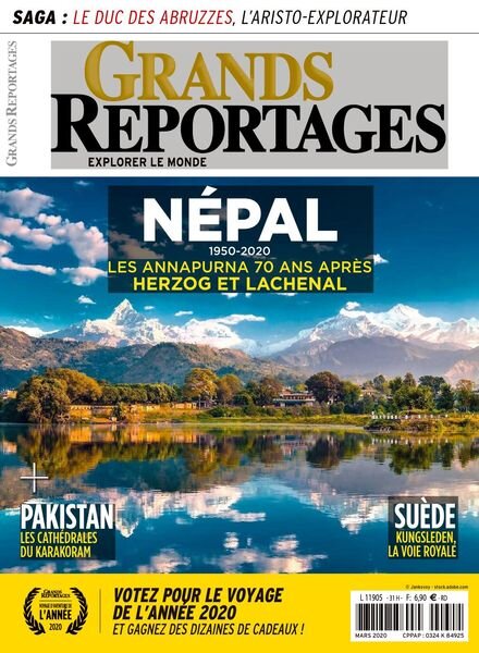Grands Reportages – avril 2020 Cover