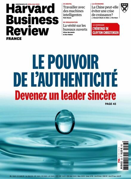 Harvard Business Review France – Avril-Mai 2020 Cover