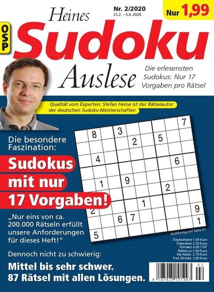Heines Sudoku – Nr.2 2020 Cover