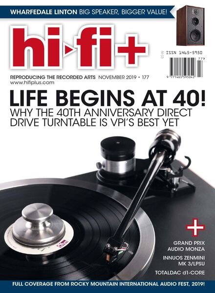 Hi-Fi+ – Issue 177 – November 2019 Cover
