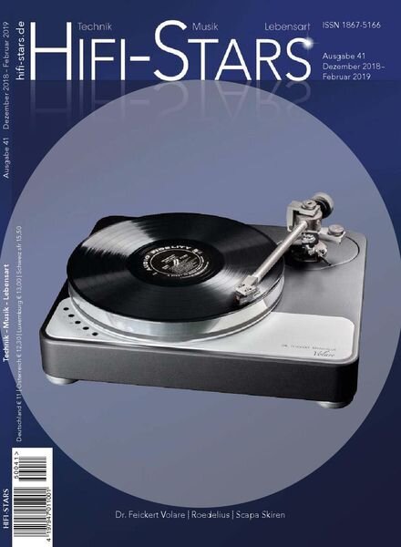 Hifi Stars Nr.41 – Dezember 2018 – Februar 2019 Cover