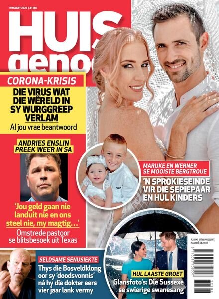 Huisgenoot – 19 Maart 2020 Cover