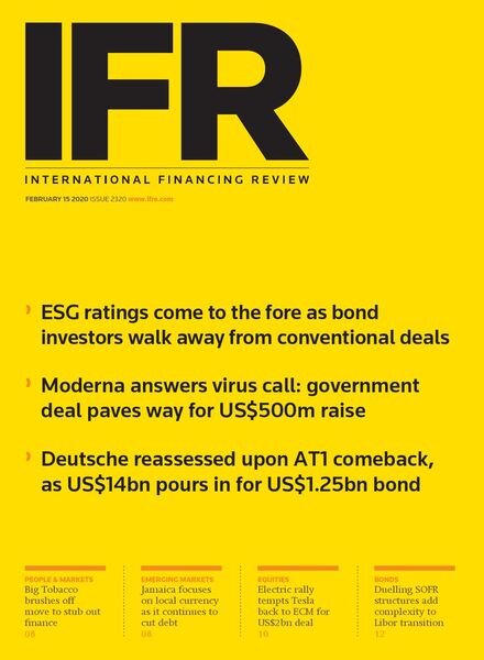 IFR Magazine – February 15, 2020 Cover
