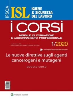 Igiene & Sicurezza del Lavoro Corsi – Gennaio 2020