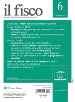 il fisco – 10 Febbraio 2020