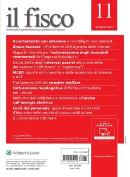 il fisco – 16 Marzo 2020