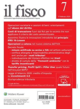 il fisco – 17 Febbraio 2020
