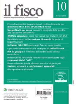 il fisco – 9 Marzo 2020