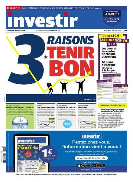 Investir – 21 Mars 2020 Cover