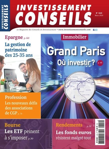 Investissement Conseils – avril 2020 Cover