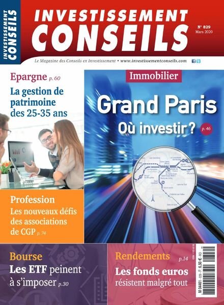 Investissement Conseils – Mars 2020 Cover