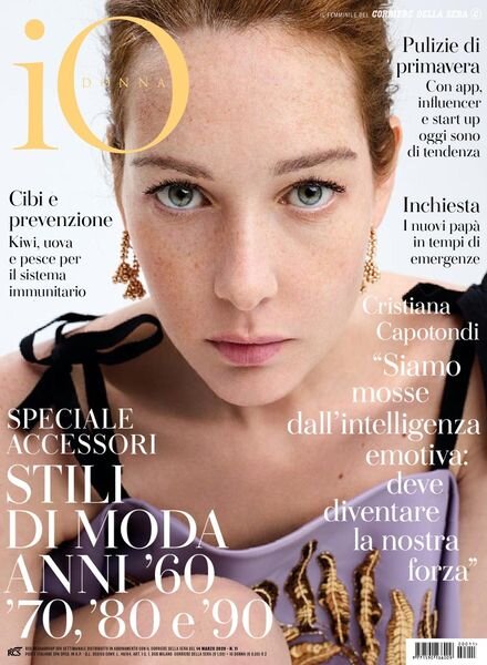 Io Donna del Corriere della Sera – 14 marzo 2020 Cover