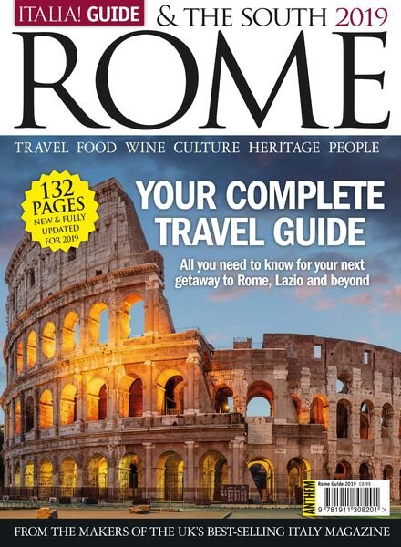 Italia! Guide – Rome & The South 2019 – March 2019 Cover