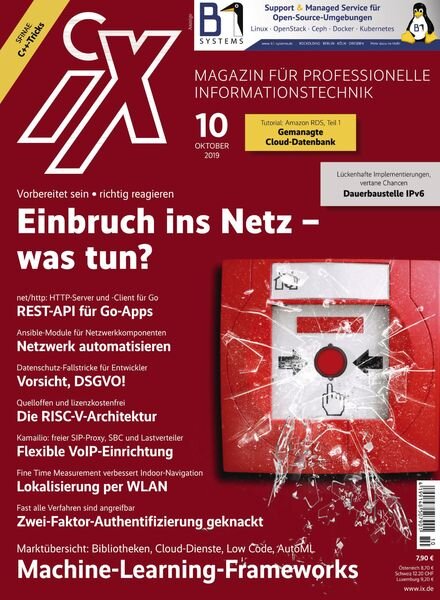 iX Magazin – Oktober 2019 Cover