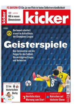 Kicker – 12 Marz 2020