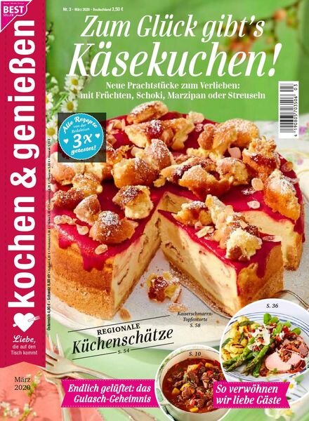 Kochen & Geniessen – Marz 2020 Cover