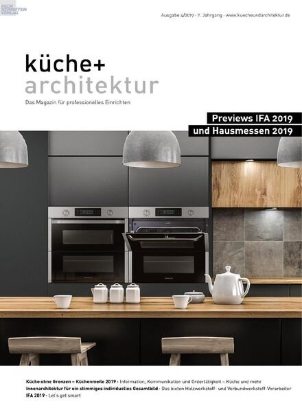 Kuche + Architektur – Nr 4 2019 Cover