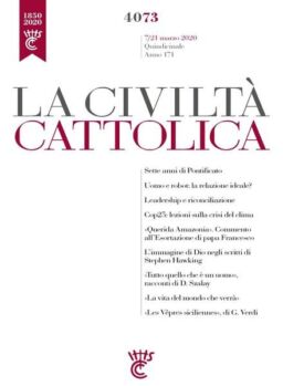 La Civilta Cattolica – 7 Marzo 2020