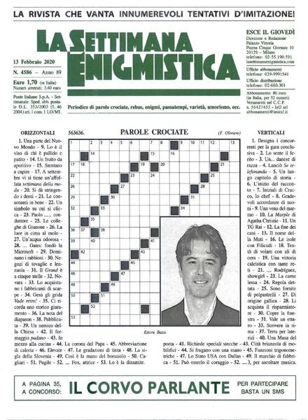 La Settimana Enigmistica – 13 Febbraio 2020 Cover