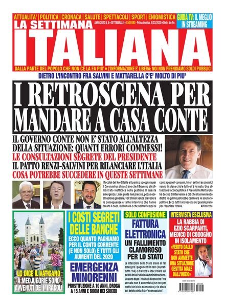 La settimana Italiana – 5 Marzo 2020 Cover