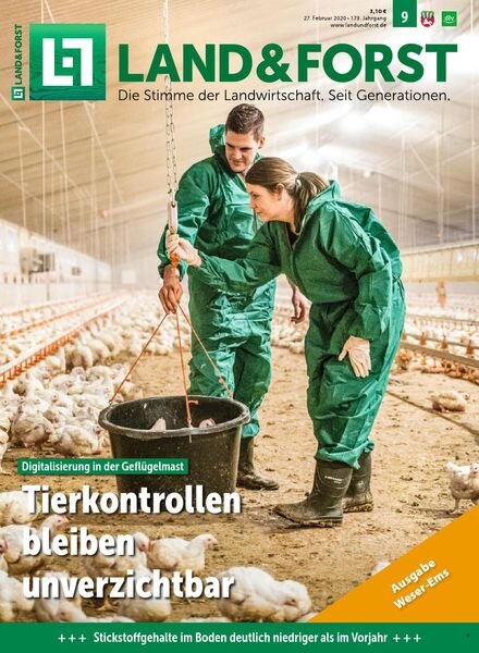 Land & Forst Weser Ems – 25 Februar 2020 Cover