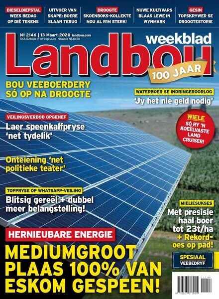 Landbouweekblad – 13 Maart 2020 Cover