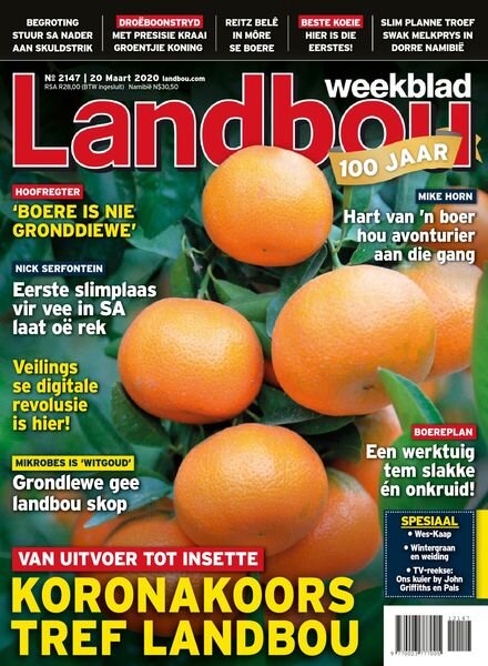 Landbouweekblad – 20 Maart 2020 Cover