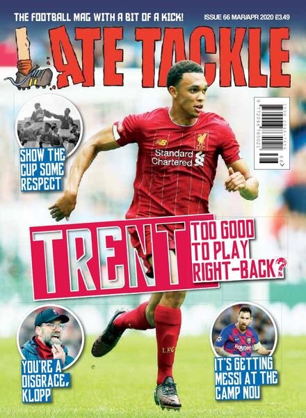 Late Tackle Football – 25 February 2020 Cover