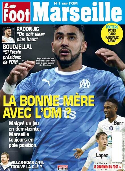 Le Foot Marseille Magazine – mars 2020 Cover