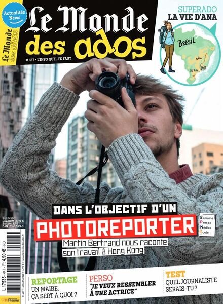 Le Monde des Ados – 4 Mars 2020 Cover