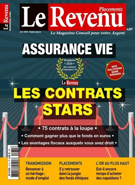 Le Revenu Placements – avril 2020 Cover